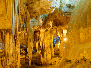 Neptune's grotto (Grotta di Nettuno), Capo Caccia, Alghero, Sardinia, Italy.