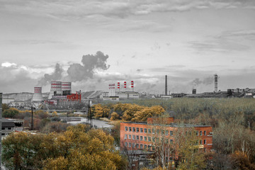 Obraz premium Современный промышленный город