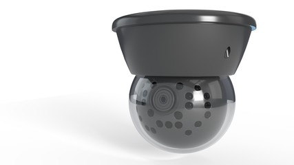 Wifi Securty Camera of background, 3d render