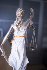 Fototapeta na wymiar Law office legal justice statue