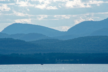 Adirondacks Mountains from Lake Champlain
