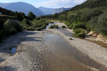 Close-up of the clear Verdon Canyon in French Provence, Verdon du Gorges
