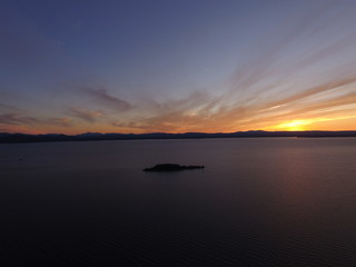 Fototapeta na wymiar Lake Champlain Sunset