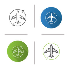 Flight transit icon