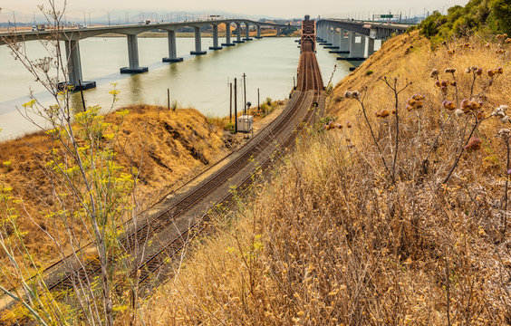 Three bridge way across the Benicia Martinez bridge