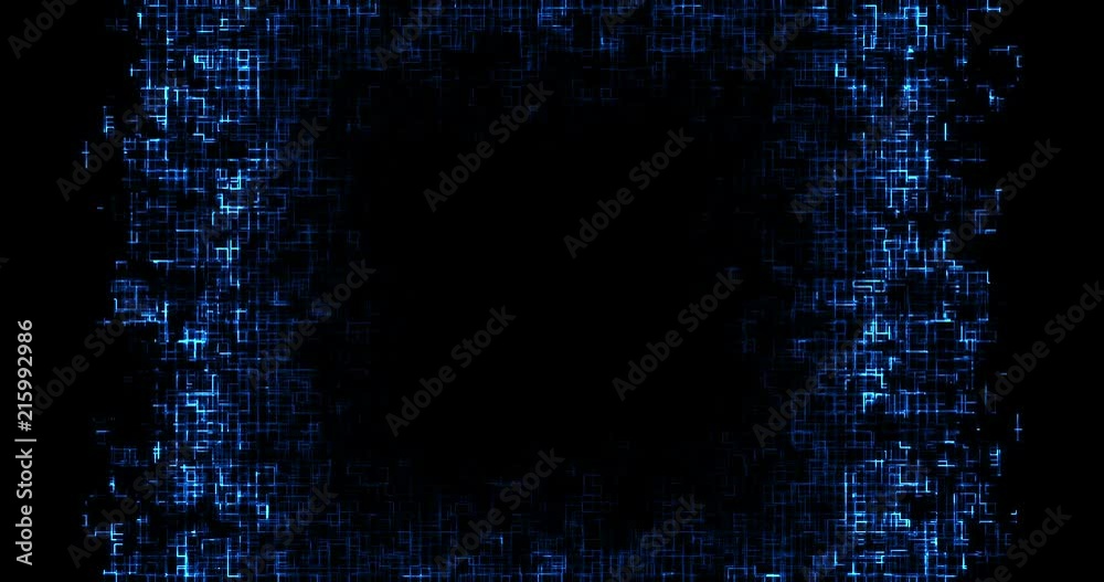 Wall mural abstract blue circuit computer connect background, concept of future technology and information comm