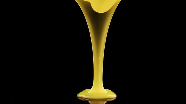 Yellow Slime on Black