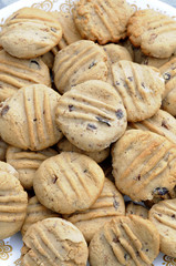 Piles Of Ginger Raisin Cookies