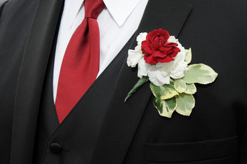 Close Up Of Groom