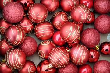 Red and Gold Christmas Ornaments