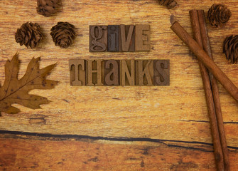 Thanksgiving Themed Background with Space to Add Text