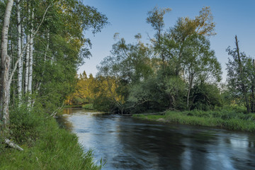 Tepla Vltava river near Soumarsky Most village