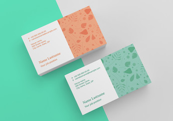 Floral Business Card Layout