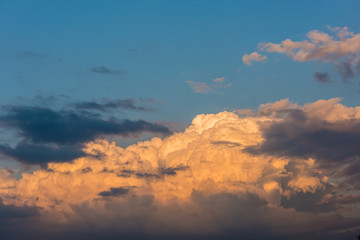 Colorful sky in twilight time