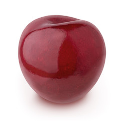Ripe cherry isolated on a white.
