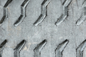 detail of old tire surface
