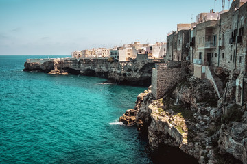 sea village cliff Polignano a Mare - Bari - Apulia - Italy