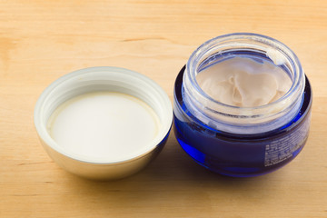 therapeutic cream in a container