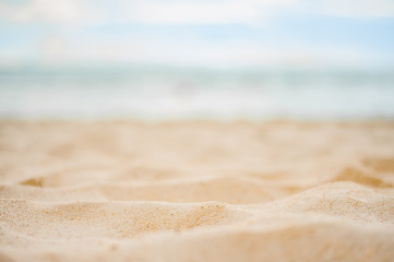 Fototapeta na wymiar sand and sea and sky.summer background..