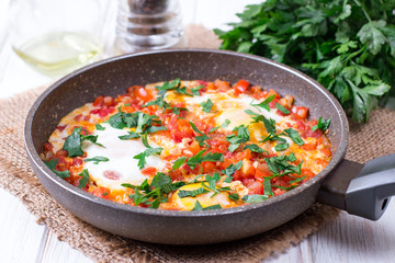Shakshuka in a Frying Pan
