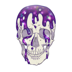 Skull. Cosmos flows