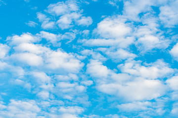 Naklejki  Beautiful cirrus clouds against the blue sky