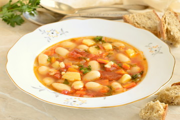 Vegetable soup, minestrone