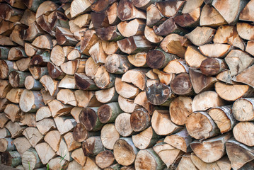Preparation of firewood for the winter