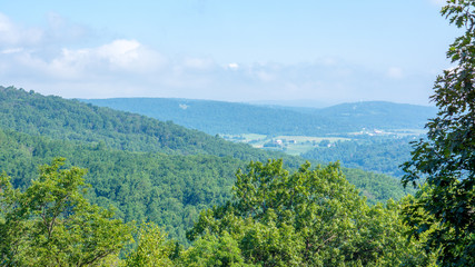 An overlook from the top of the mountain