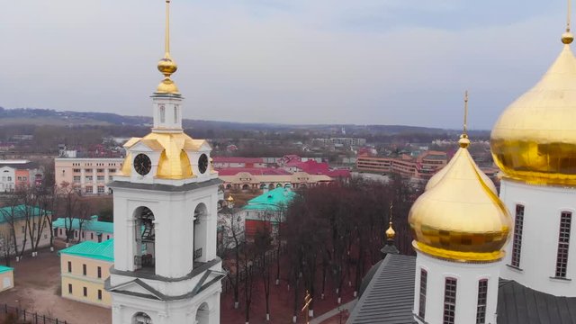 Aerial view of ortodox church