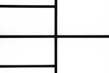 Abstract geometric black stripes on a bright white background, minimalism, abstract black and white...