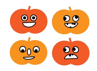 funny face pumpkins for halloween