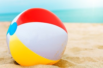 Obraz premium Background with a beach ball
