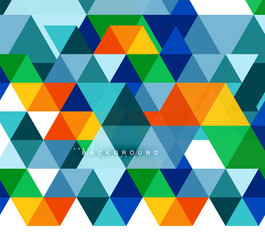 Multicolored triangles abstract background, mosaic tiles concept