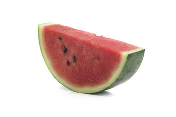 Sliced of watermelon isolated on white background.