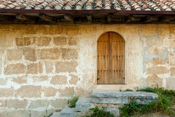 House in Chufut-Kale, medieval cave settlement of Crimean Karaites, Crimea