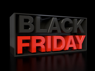 Banner Vendas Promoção Black Friday 3D