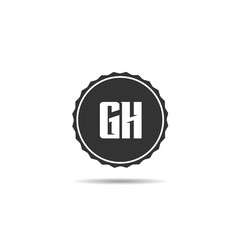 Initial Letter GH Logo Template Design