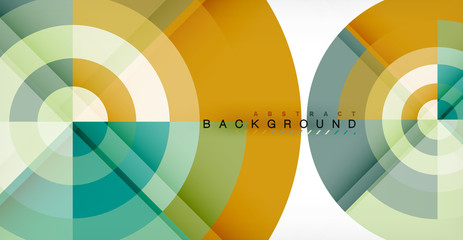 Vector circle abstract background