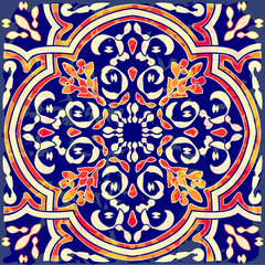 Azulejo Portuguese watercolor