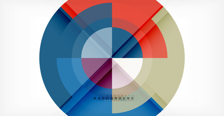 Obraz premium Vector circle abstract background