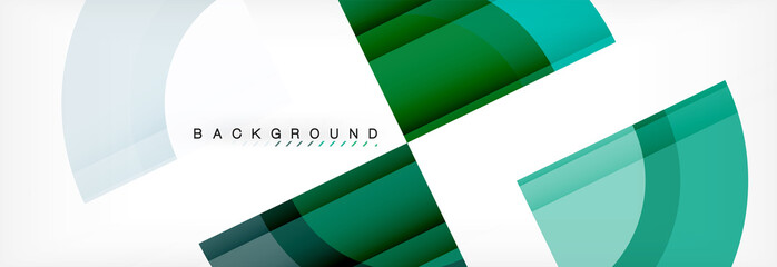 Obraz premium Vector circular geometric abstract background