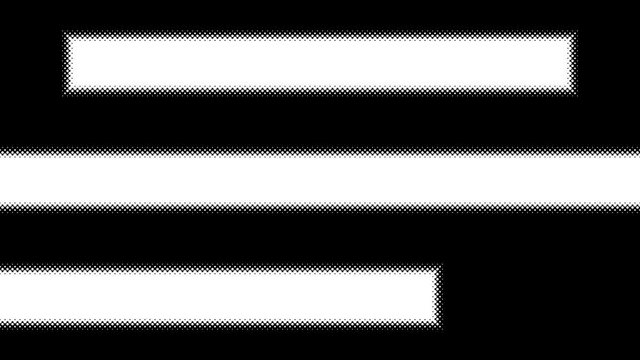 Comics style halftone lower thirds, 3 variants, animated, 4k 60fps