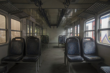 Inside of the empty Train