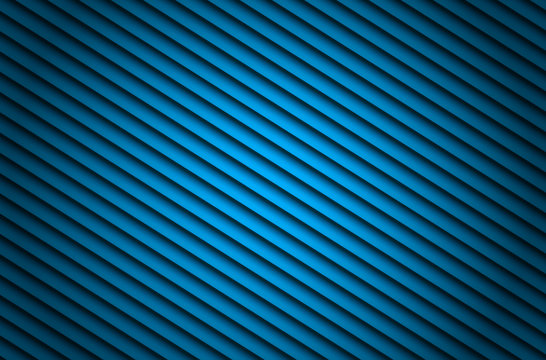 blue diagonal blinds stripes with spot light effect in the middle