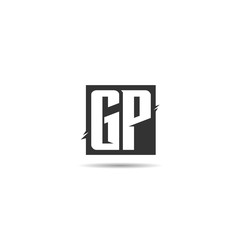 Initial Letter GP Logo Template Design