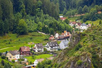 Obraz premium View of Hornberg in Black Forest - Germany, Baden-Wurttemberg