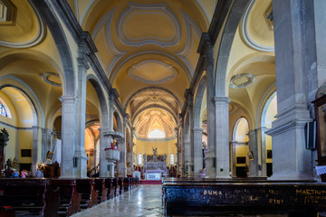 Rovinj, one of the most beautiful town in Croatia - inside  church of St. Eufeme
(Crkva svete...