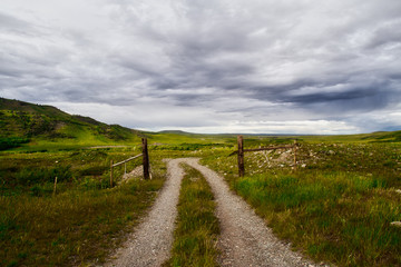 The plains of Montana