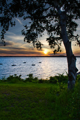 Sunset Alone the Maine Coast